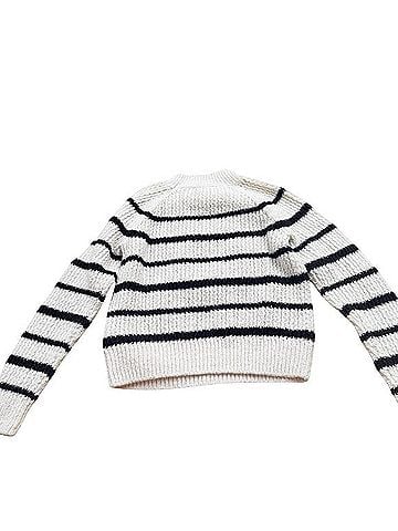 Vince. Ribbed Stripe Raglan-Sleeve Crewneck Sweater Sweater Vest (view 2)
