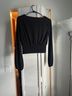 Leith Black Short Sleeve Blouse Size S - photo 3