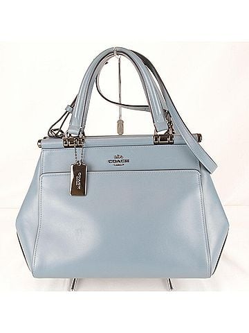 Coach COACH 31916 Shoulder Bag, Leather, Blue, Women's (view 1)