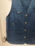 Orvis 100% Cotton Blue Denim Vest Size S - photo 5