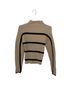 Anthropologie Stripes Tan Black Pullover Sweater Size S - photo 1