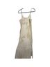 Leith 100% Polyester Floral Ivory Gold Casual Dress Size S - photo 2