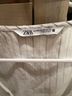 Zara Stripes White Short Sleeve Blouse Size XS - photo 3