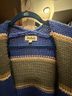 Listicle Blue Green Tan Cardigan Size S - photo 3