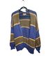 Listicle Blue Green Tan Cardigan Size S - photo 1