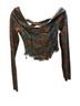 Free People Floral Multi Color Short Sleeve Blouse Size XS - photo 4