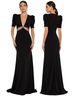 Mac Duggal 100% Polyester Black Cocktail Dress Size 8 - photo 1