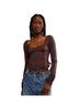 Free People Floral Multi Color Short Sleeve Blouse Size XS - photo 1
