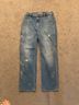 Johnny Was 100% Cotton Floral Blue Jeans Size 28 - photo 7