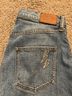 Johnny Was 100% Cotton Floral Blue Jeans Size 28 - photo 8