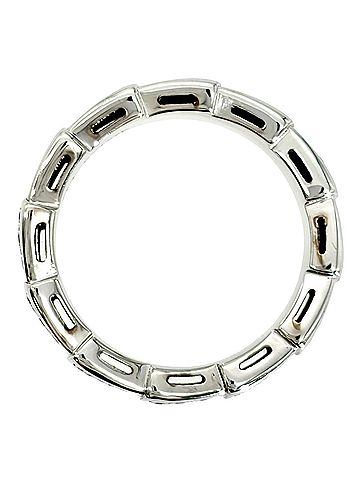 Bvlgari Bulgari BVLGARI Serpenti Viper Ring, Diamond, Size #53, 18KWG, 7.8g, White Gold, Women's. (view 2)