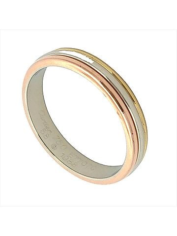 Cartier Cartier Louis Vendôme Ring, Size #58, 18K Yellow Gold (4.8g), Pink (18K White Gold), (3-color) (view 1)