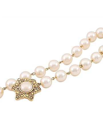 Chanel Chanel necklace, faux pearl, CHANEL choker, Chanel, NECKLACE (view 2)