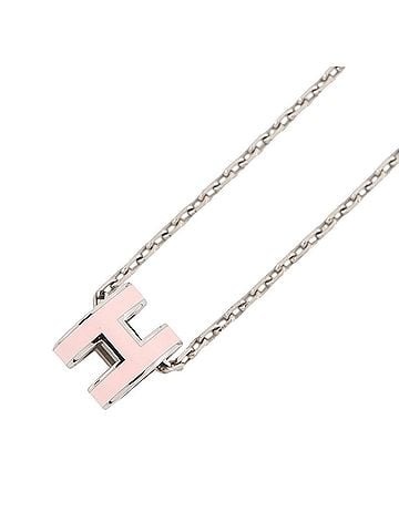 Hermès Hermes Necklace Mini Pop H Rose Dragee HERMES Hpop NECKLACE (view 1)
