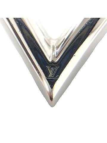 Louis Vuitton Louis Vuitton Essential V M63197 Necklace, Metal, Silver, LE2244 (view 2)