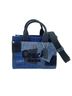 Coach 100% Denim Blue Coach denim patchwork 2-way handbag, navy. One size - photo 1