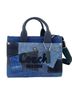 Coach 100% Denim Blue Coach denim patchwork 2-way handbag, navy. One size - photo 2