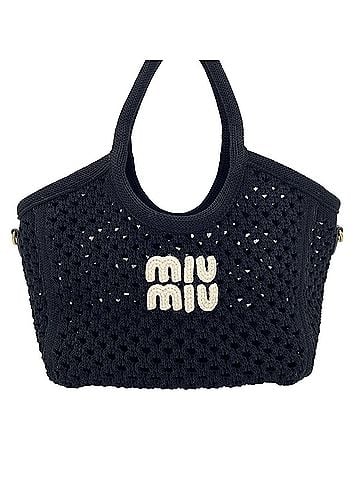 Miu Miu Miu Miu Miu Ivy Mesh Handbag, Black (view 2)