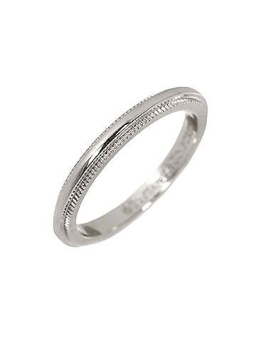 Tiffany & Co. Tiffany &amp; Co. Milgrain Ring, 1.9mm wide, Platinum, Together Ring (view 1)