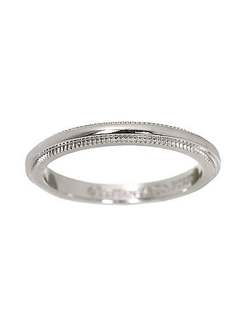 Tiffany & Co. Tiffany &amp; Co. Milgrain Ring, 1.9mm wide, Platinum, Together Ring (view 2)