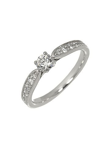 Tiffany & Co. Tiffany &amp; Co. Harmony Diamond Ring, 0.18ct, F IF 3EX, Platinum. (view 1)