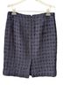 J.Crew Checkered-gingham Houndstooth Tweed Blue Black Wool Skirt Size 10 - photo 2