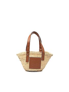 Loewe Small Raffia Anagram Basket Tote (view 1)