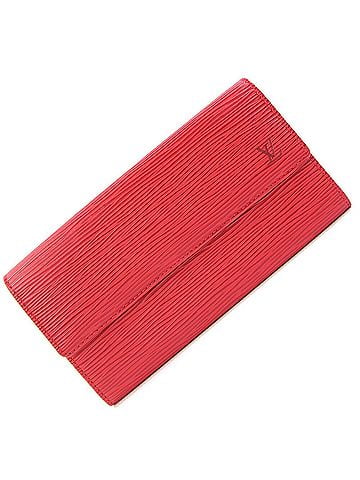 Louis Vuitton Louis Vuitton Bi-fold Long Wallet Epi Pochette Portemonnaie Credit M63577 Castilian Red for Women LOUIS VUITTON (view 1)
