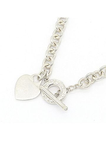 Tiffany & Co. Tiffany &amp; Co. Return to Heart Tag Necklace, Sterling Silver 925, Circle Pendant Choker for Women. (view 1)