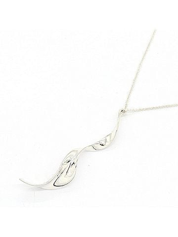 Tiffany & Co. Tiffany &amp; Co. Frank Gehry Orchid Drop Sterling Silver 925 Pendant Choker Twist Necklace for Women (view 1)