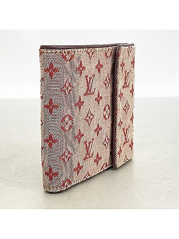 Louis Vuitton Louis Vuitton Tri-fold Wallet Monogram Mini Portefeuille Cartes Crédit Monnaie M92241 Cerise Ladies (view 2)