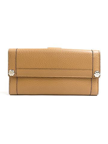 Gucci Gucci GUCCI Bi-fold long wallet, leather, brown and silver, men's women's, 231839 e62002i (view 1)