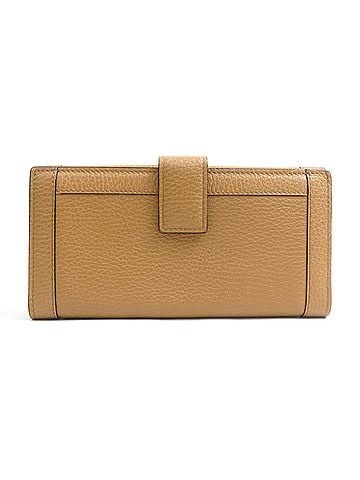 Gucci Gucci GUCCI Bi-fold long wallet, leather, brown and silver, men's women's, 231839 e62002i (view 2)