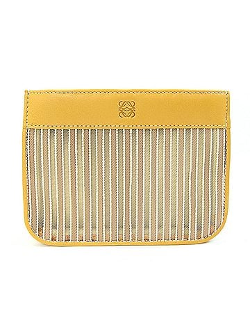 Loewe Loewe handbag pouch, Anagram design, 198.77.001, yellow leather mini women's. (view 1)