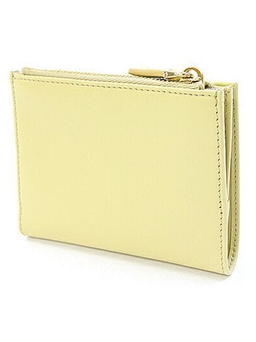 Prada Prada Bi-fold Wallet 1ML050 Yellow Leather Compact Mini for Women PRADA (view 2)