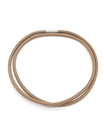 Hermès Hermes choker, long greige, sterling silver 925, cotton necklace pendant, women's. (view 1)