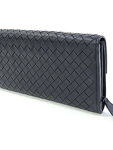 Bottega Veneta Bottega Veneta Bi-fold Long Wallet, Intrecciato, 150509, Black Leather, Men's &amp; Women's, BOTTEGA VENETA (view 2)