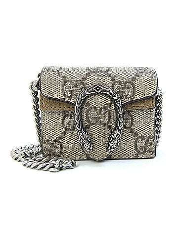 Gucci Gucci Earphone Case GG Supreme Dionysus AirPods Pro 699754 Beige Leather Chain Shoulder Tiger Women's GUCCI (view 1)