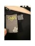 Taylor 100% Polyester 100% Linen Floral Black White Cocktail Dress Size 16 - photo 3