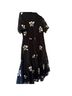 Taylor 100% Polyester 100% Linen Floral Black White Cocktail Dress Size 16 - photo 2