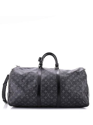 Louis Vuitton Keepall Bandouliere Bag Monogram Eclipse Canvas 55 (view 1)