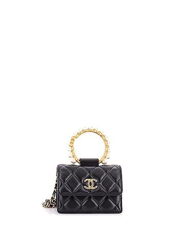 Chanel Pearl Crown Clutch with Chain Quilted Lambskin (view 1)