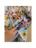 Rafaella Floral Stripes Blue White Pink Yellow Jacket Size XL - photo 5