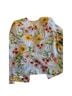 Rafaella Floral Stripes Blue White Pink Yellow Jacket Size XL - photo 2