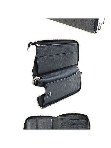 Louis Vuitton Louis Vuitton Taiga Zippy Wallet Vertical M32822 Ardoise Long Men's Leather LOUIS VUITTON (view 2)