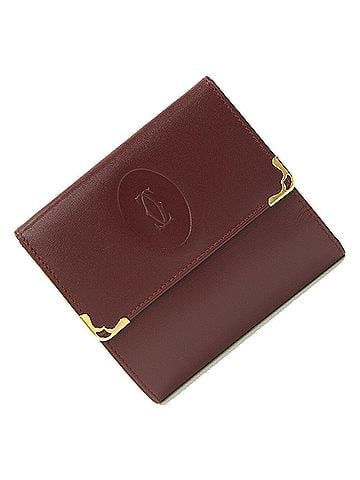 Cartier Cartier Must Bordeaux Compact Wallet Mini Bi-fold for Women (view 1)