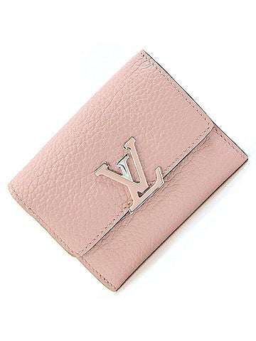 Louis Vuitton Louis Vuitton Capucines XS Tri-fold Wallet M68588 Magnolia Taurillon Leather Compact Mini LV Light Pink Women's LOUIS VUITTON (view 1)