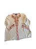 Bob Mackie Floral White Pink Cardigan Size XL - photo 1