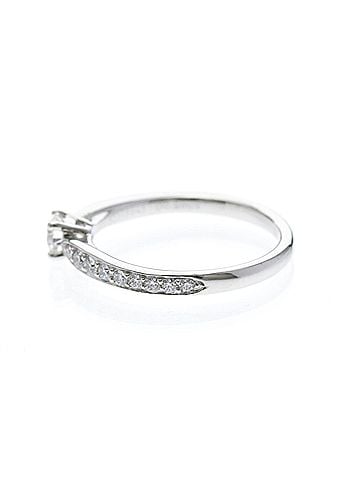 Tiffany & Co. Tiffany Harmony Half Diamond Ring Platinum Fashion Diamond Band Ring Carat/0.2 Silver (view 2)