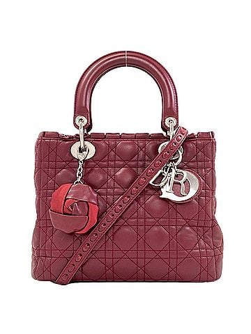 Christian Dior Christian Dior Lady 2-Way Handbag, Calfskin, Women's (view 1)